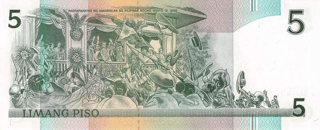Philippinen 5 Piso 1985 p168d